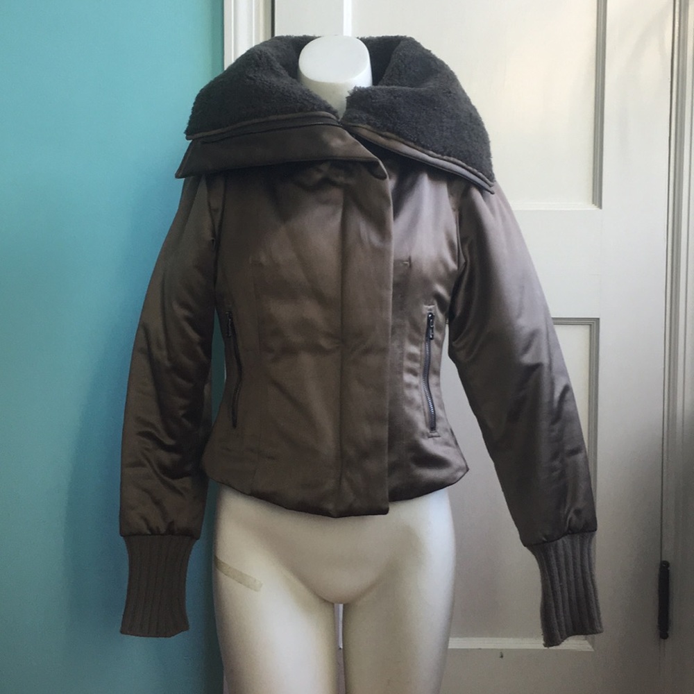MaxMara satin bomber jacket size 4
